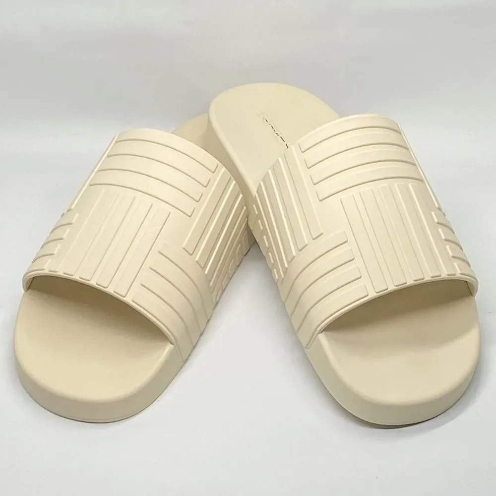 Bottega Veneta Rubber Slide Sandals size 46/us size 13